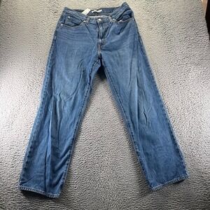 Levi's 94 Jeans Women's 33x31 Blue Denim Straight Baggy Travel Workwear Faded